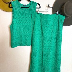 Gap crochet skirt and tank set, women's XXL